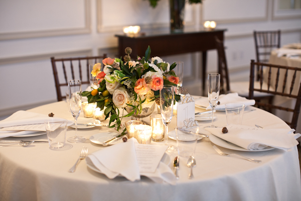 garden rose centerpiece